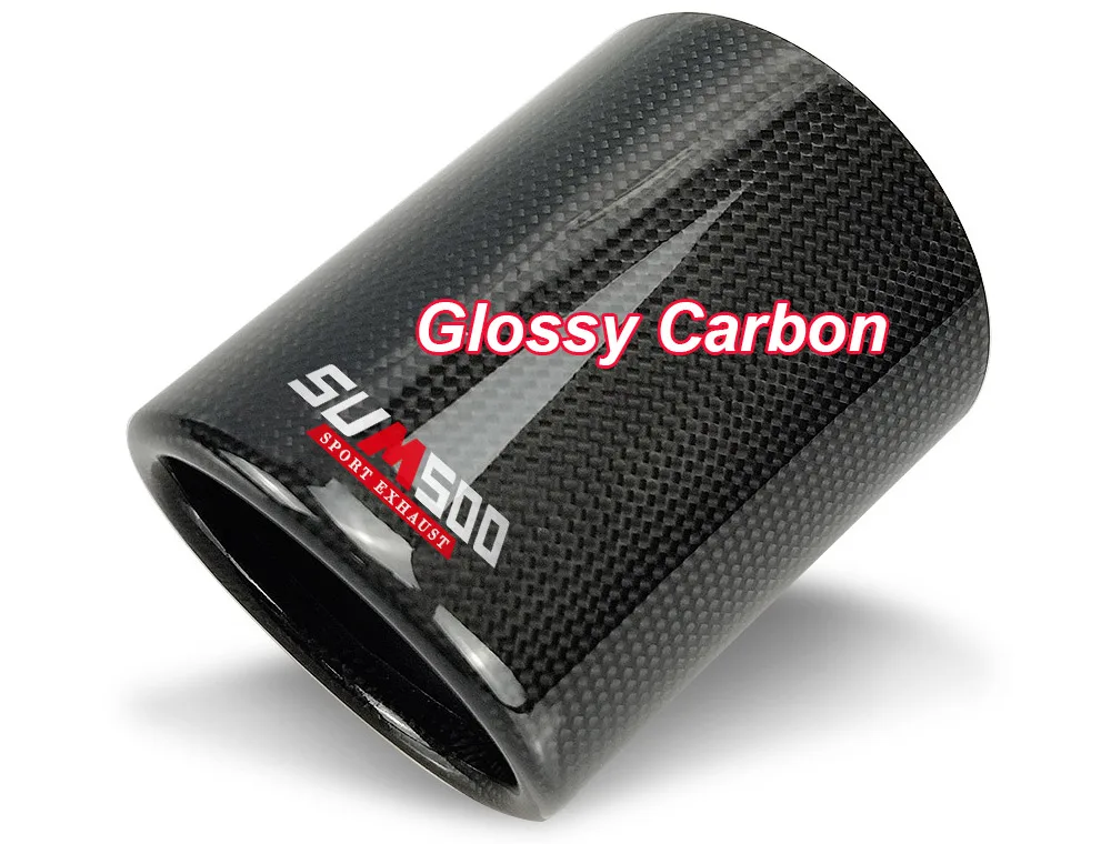 Funda de punta de escape SUMSOO de fibra de carbono