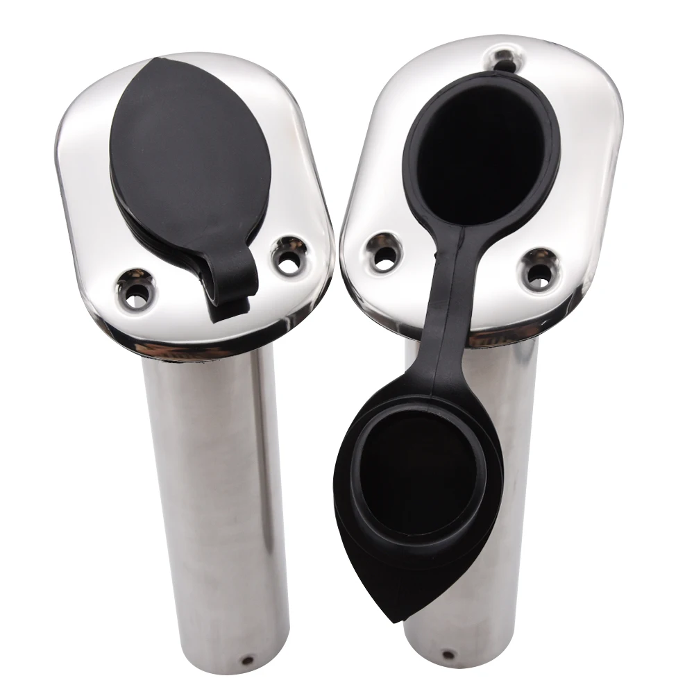 Soporte para caña de pescar de acero inoxidable, montaje empotrado - imagen 2