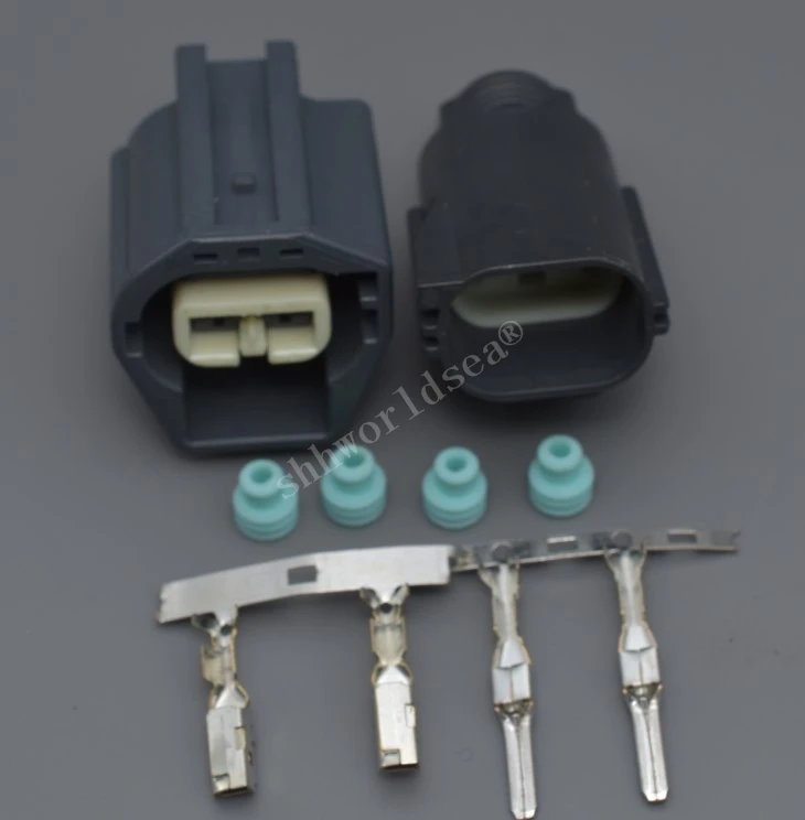 Conector impermeable macho y hembra de 2 pines para automoción