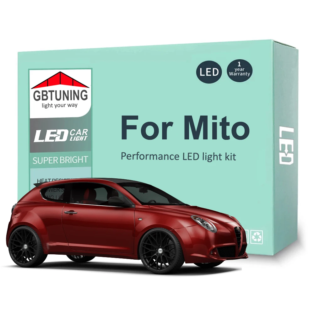 Kit de bombillas LED Canbus para interior Alfa Romeo MiTo 955