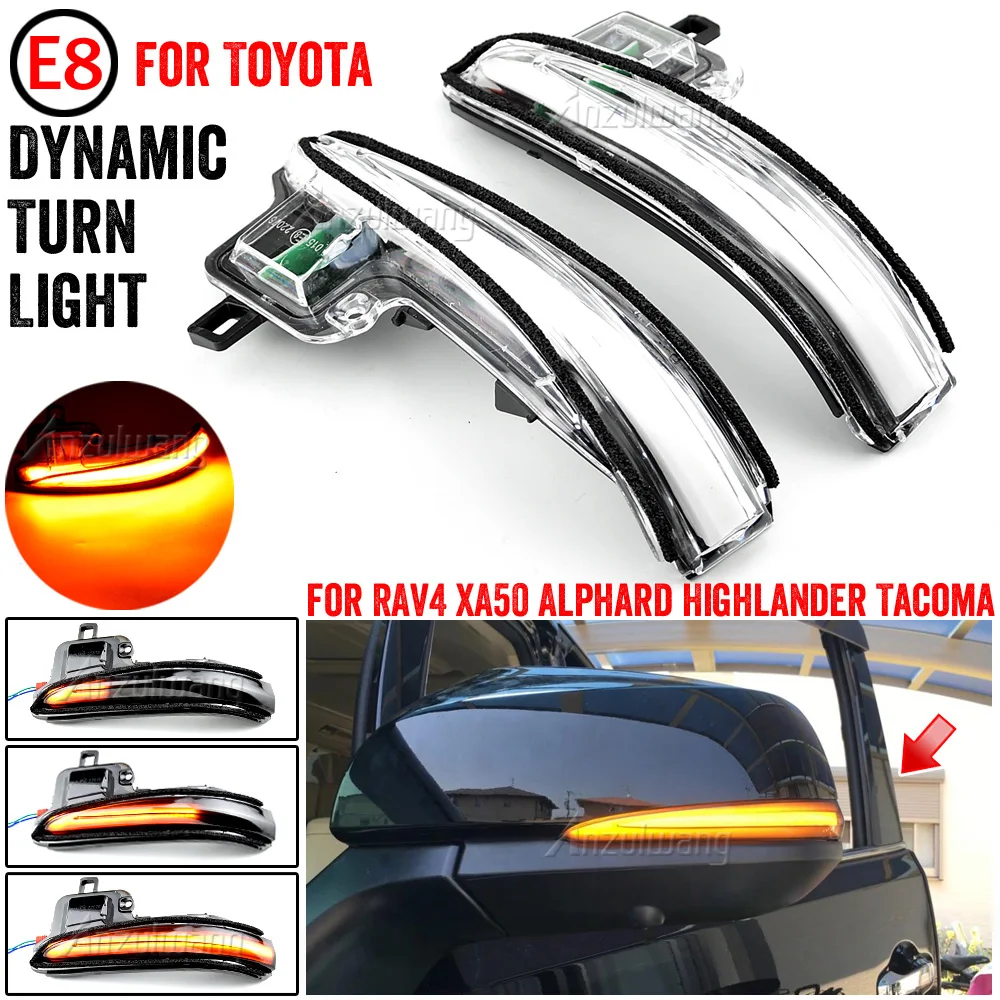 Espejo retrovisor LED intermitente secuencial Toyota Alphard y RAV4 - imagen 4