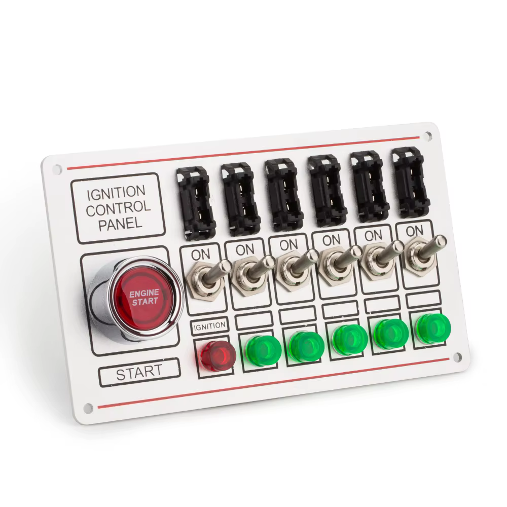 Panel de interruptores de competición 12 V con arranque y corte - imagen 4