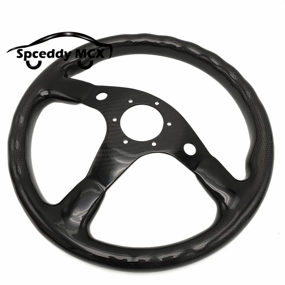 Volante fibra de carbono Spceddy racing 350mm 6 taladros bocina incluida - imagen 5
