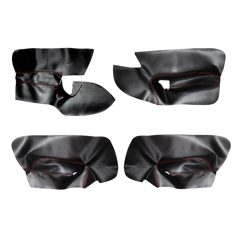 Cubierta de reposabrazos en cuero y carbono para VW Golf 5/Jetta - imagen 2