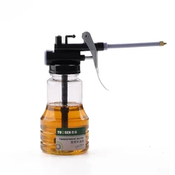 Pistola grasa alta presión 250ml lubricación depósito transparente