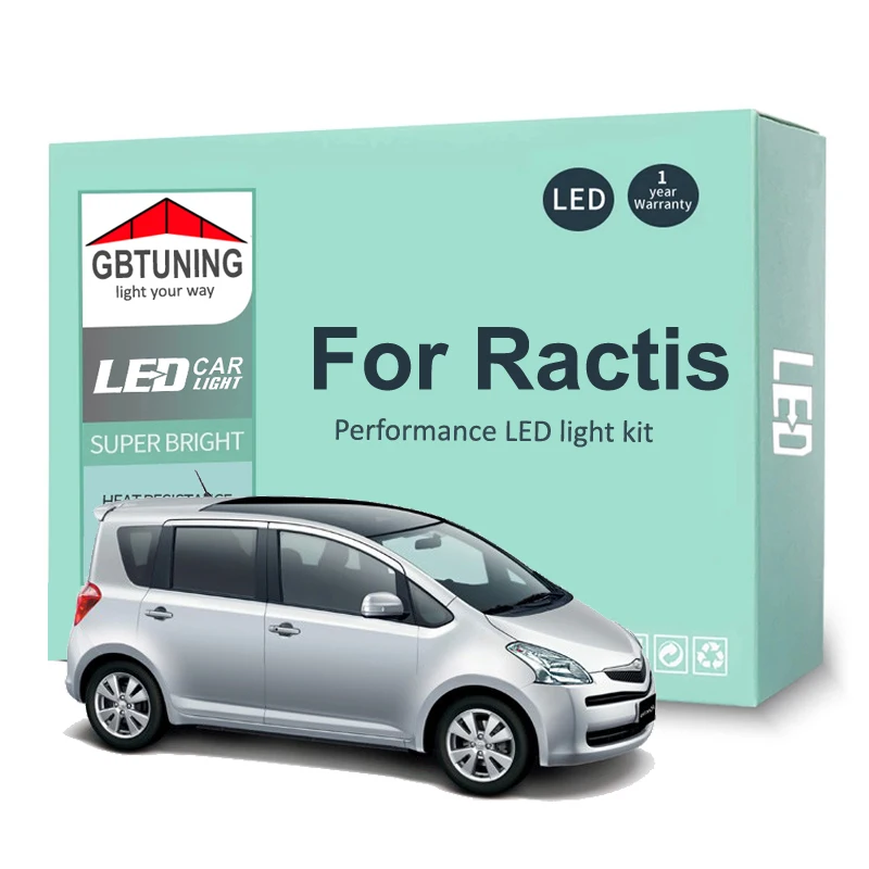 Kit bombillas LED Canbus sin error cúpula mapa Toyota Ractis 2005-2016