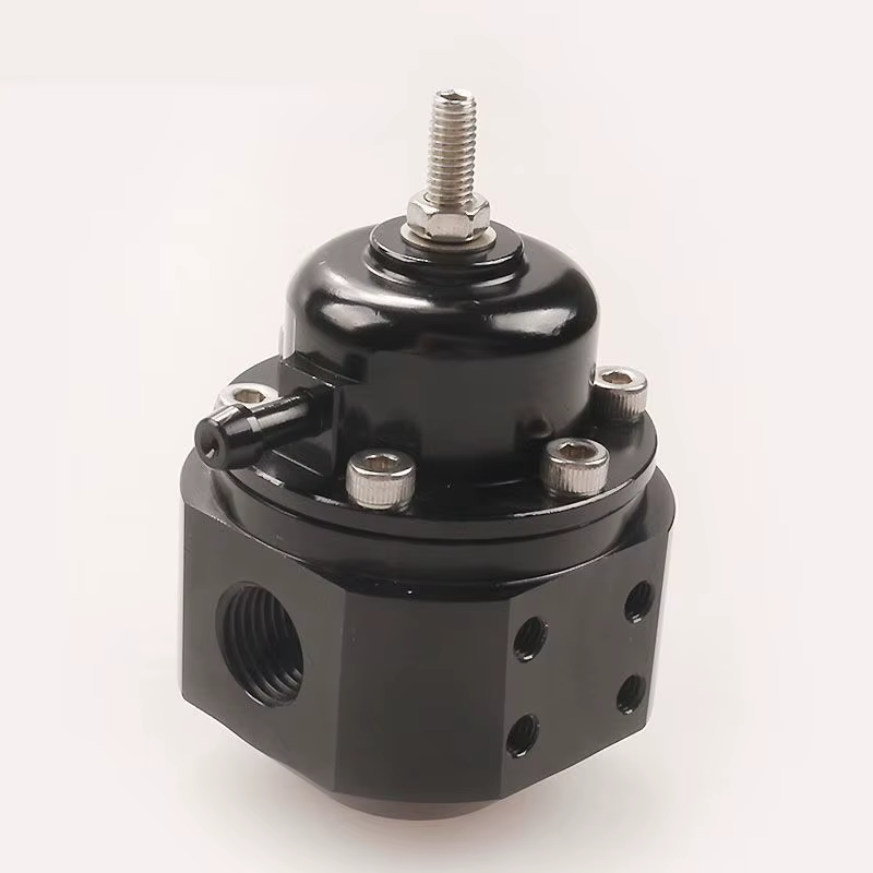 Regulador de presión de combustible ajustable de alto caudal negro - imagen 4