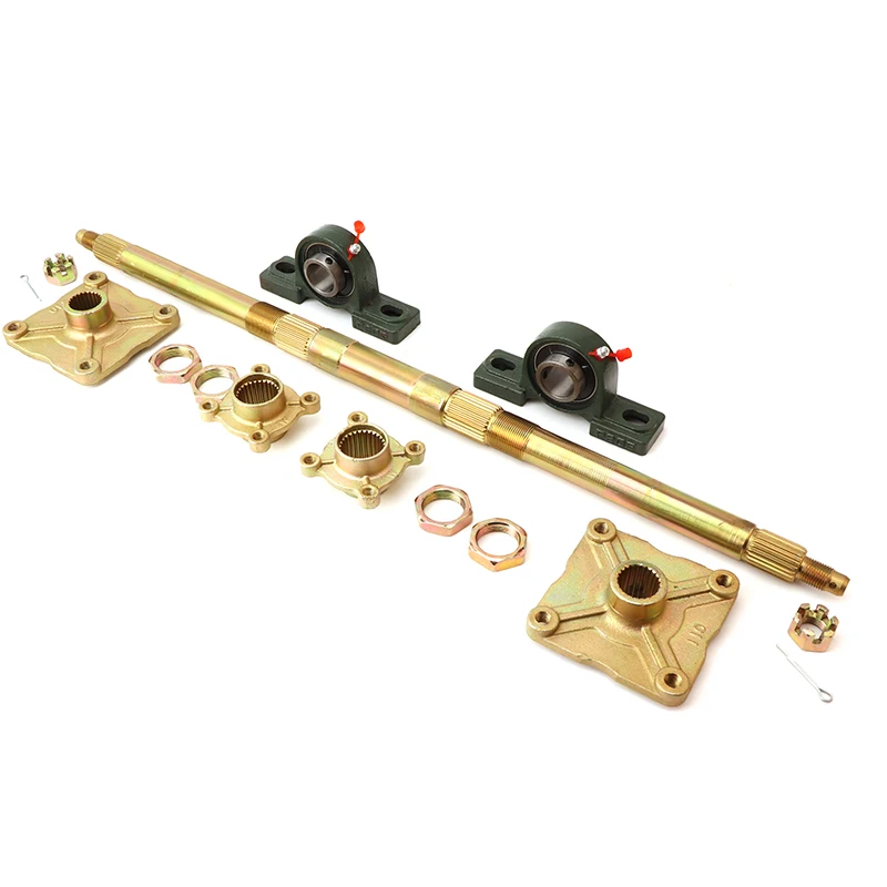 Eje trasero completo con soporte montaje para quad y kart 50cc-125cc
