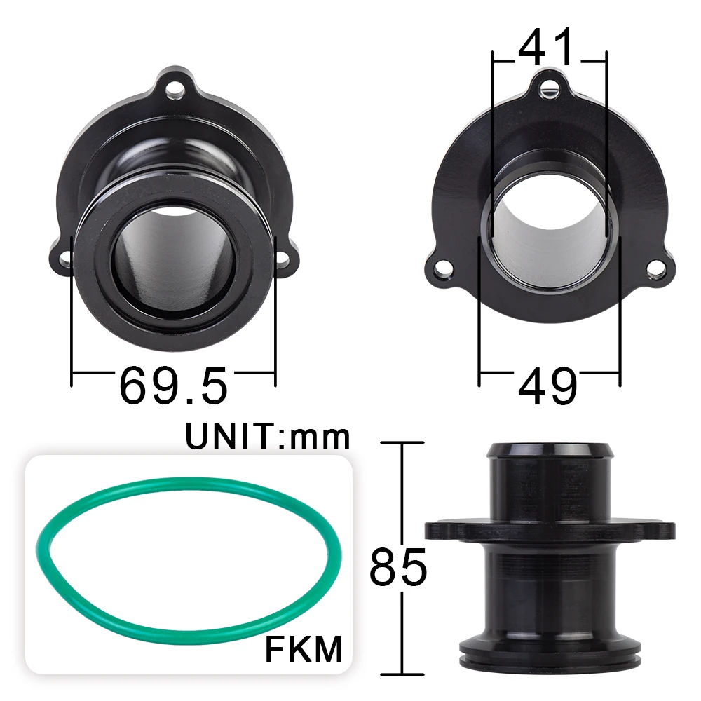 Tubo de admisión turbo EA888 sin silenciador para VW y Audi - imagen 3