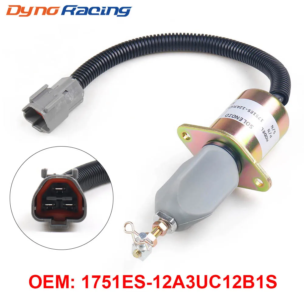 1751ES-12A3UC12B1S Solenoide de paro 12 V para Hyundai R60-5/R210-5