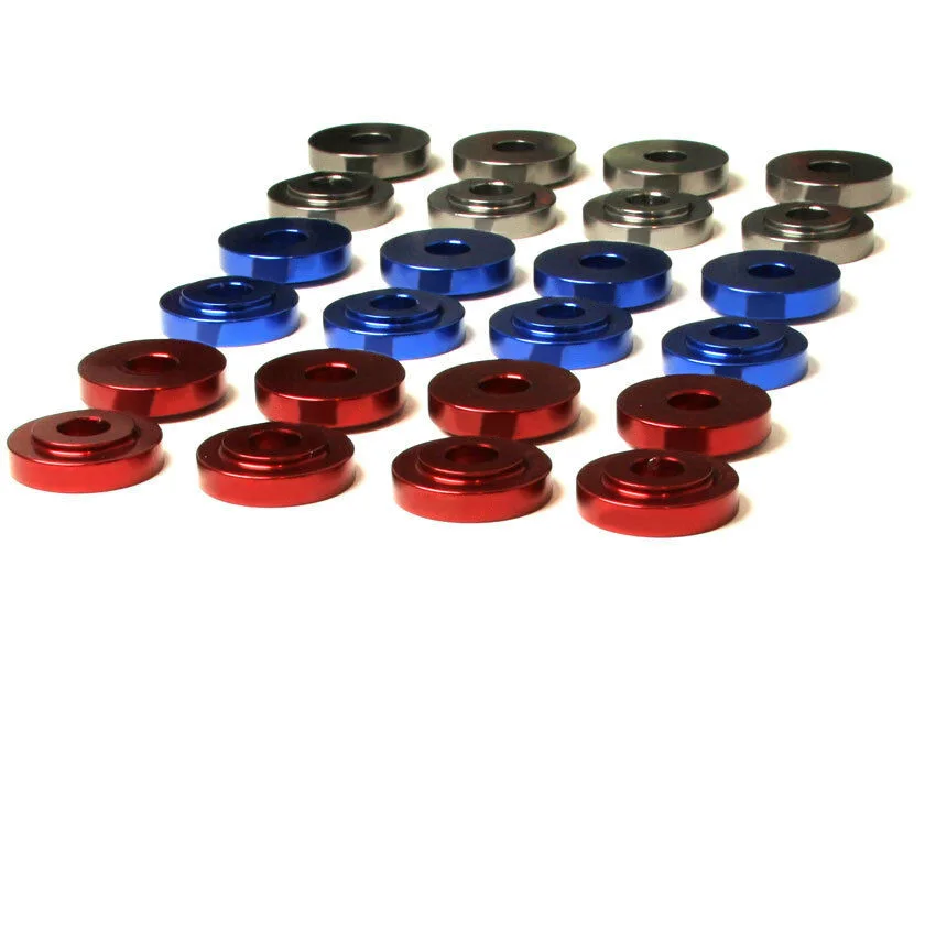 Tres opciones de color disponibles para los bujes