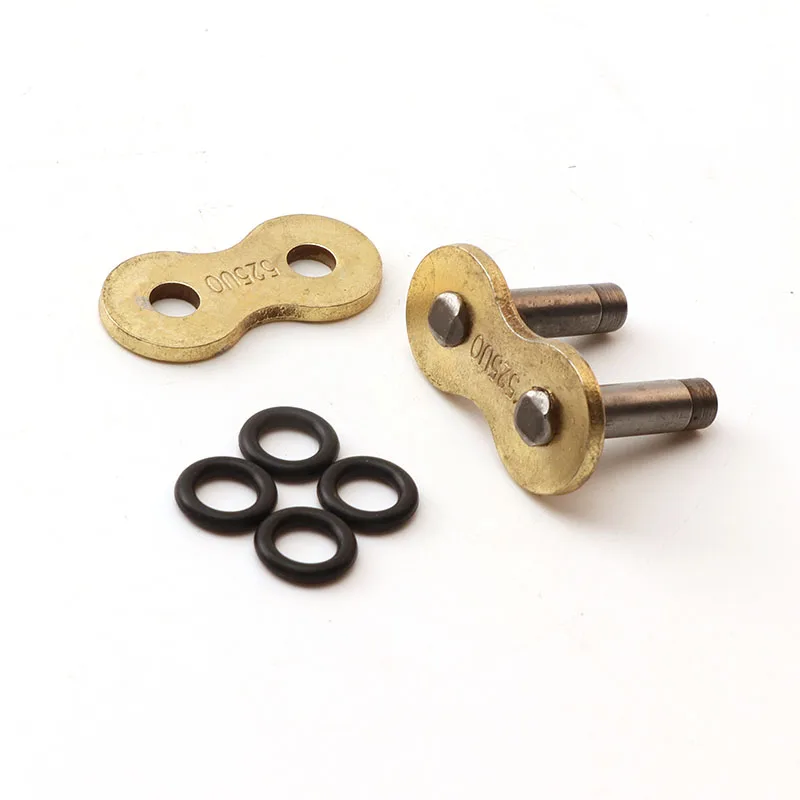 Eslabón maestro pesado cadena moto 428 520 525 530 sello tórico dorado - imagen 2