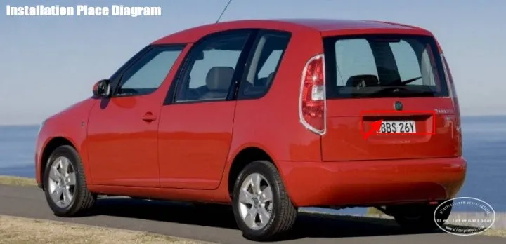 Cámara de visión trasera para Skoda Roomster 5J