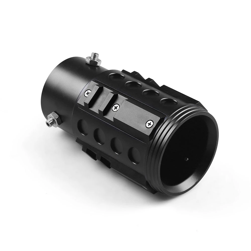 Para tubos de 38mm-63mm, tubo de escape trasero de aluminio Universal para coche, tubo de punta trasera, estilo Industrial - imagen 5