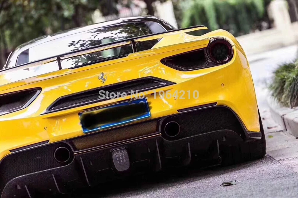 Alerón trasero fibra de carbono para Ferrari 488 GTB Spider Tuning - imagen 4