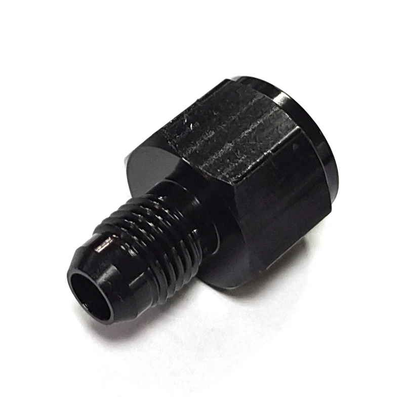 Adaptador reductor de rosca hembra a macho en aluminio negro - imagen 4