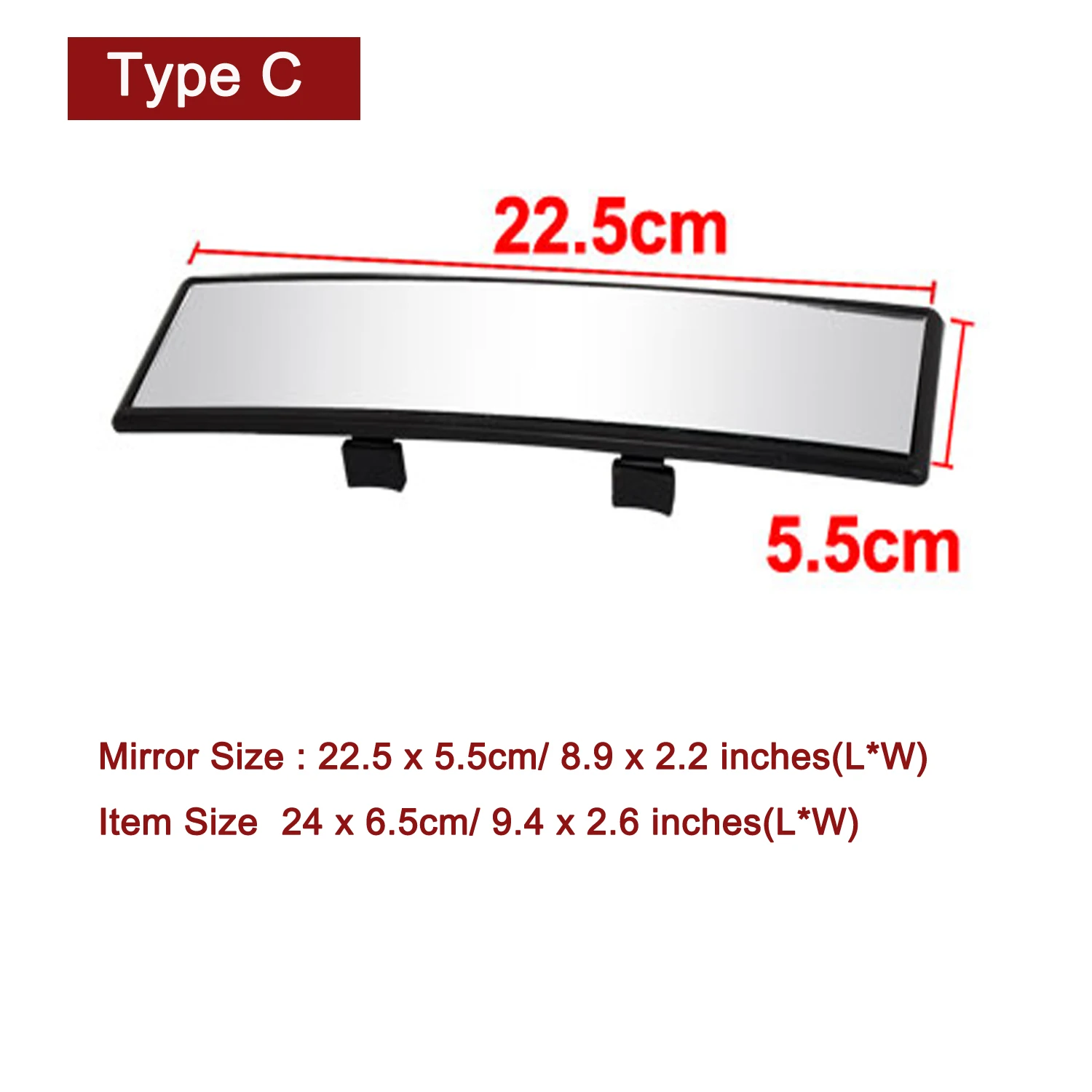 X Autohaux Espejo retrovisor interior gran angular antirreflejos - imagen 3