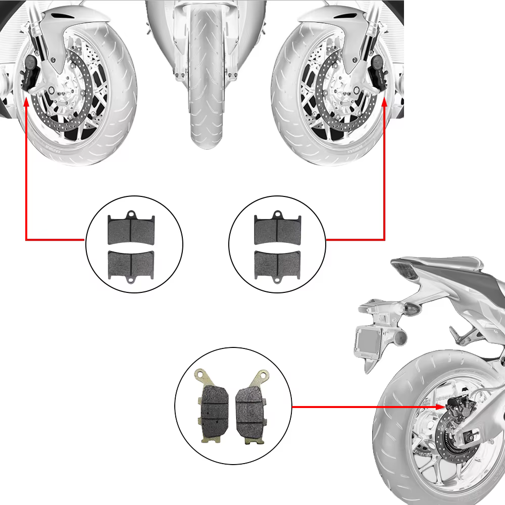 Pastillas freno ZS Racing semimetálicas – Yamaha FZ1 2006-2015 - imagen 4