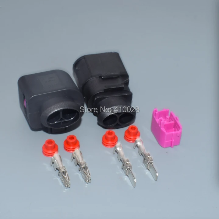Shhworld 1J0973752 Conector de inyector de 2 pines para VW - imagen 4