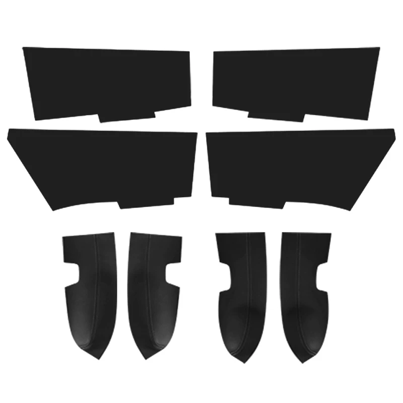 Cubierta de Panel de puerta de cuero suave para Kia Spectra Cerato 2005 - 2012 4 Uds. Panel de reposabrazos de puerta de estilo de coche cubierta de piel pegatina embellecedora - imagen 2