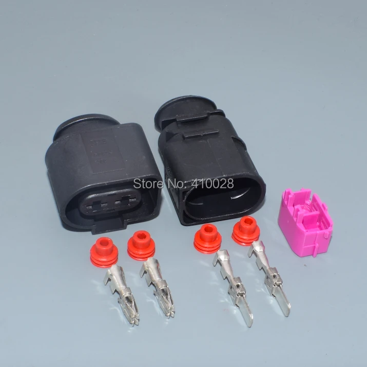 Shhworld 1J0973752 Conector de inyector de 2 pines para VW - imagen 2
