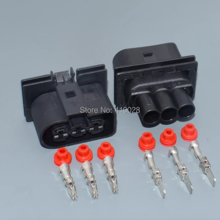 1J0 906 443 Conector de ventilador 3 pines 6,3 mm - VW Jetta - imagen 3