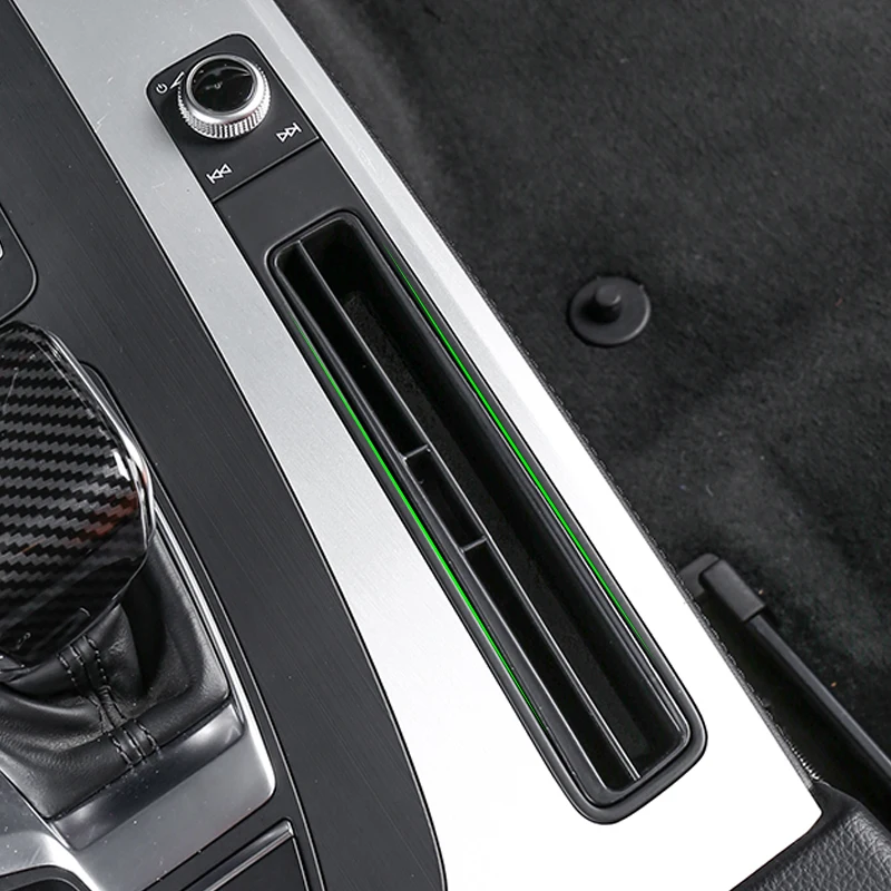Organizador de consola central Audi Q5 2019 con ranura para tarjetas