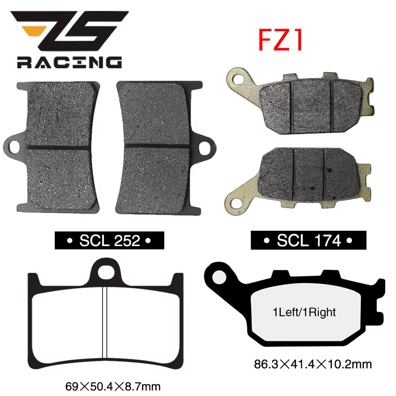 Pastillas freno ZS Racing semimetálicas – Yamaha FZ1 2006-2015