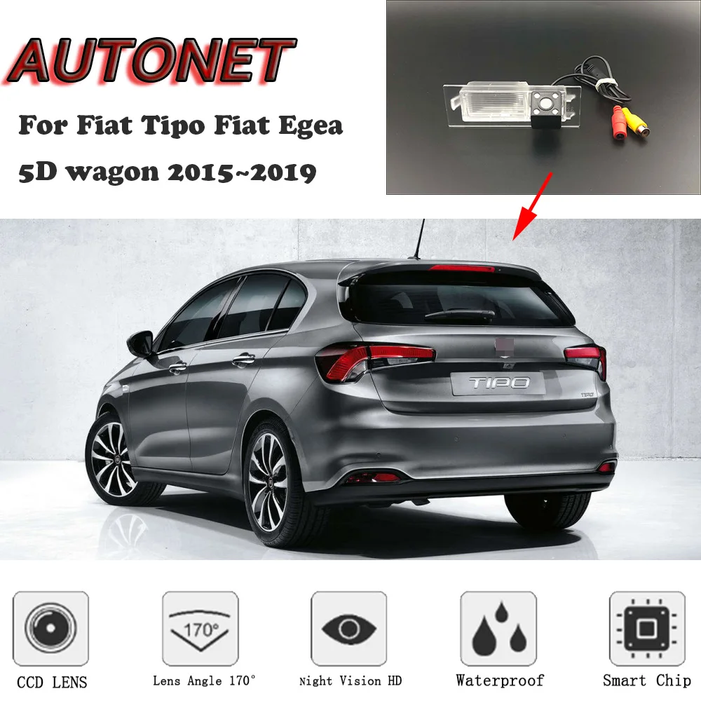 Cámara trasera AUTONET HD para Fiat Tipo/Egea familiar 2015-2019