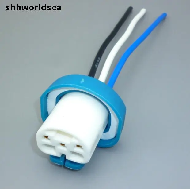 Shhworldsea Conector de bombilla 3 pines 9004/9007 HB1 HB5