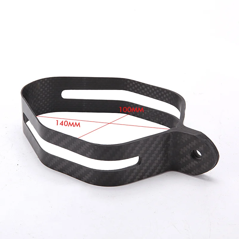 Silenciador escape universal abrazadera fibra carbono para moto - imagen 3