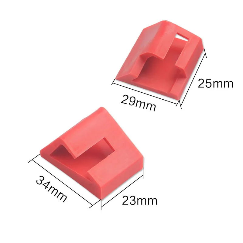 Kit de 4 clips rojos para manija de maletero