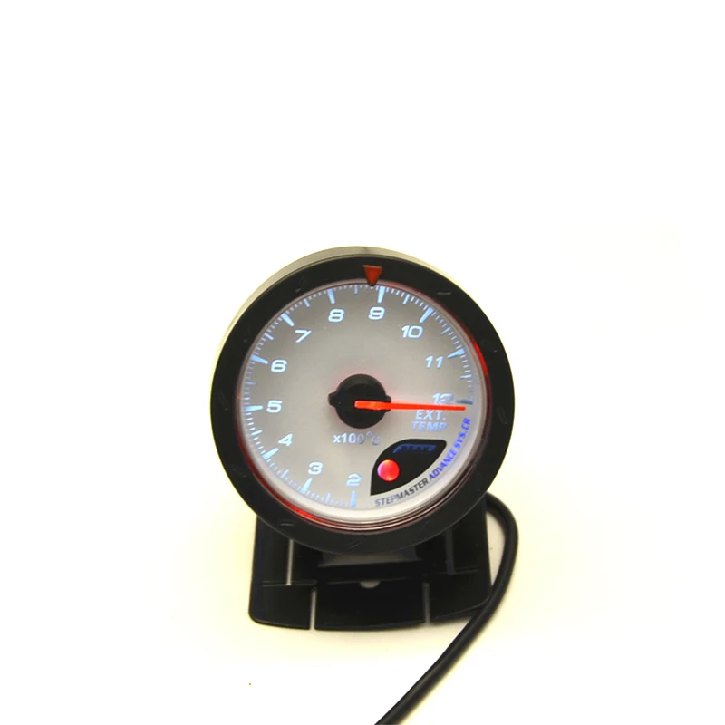 Indicador EGT de temperatura de gases de escape 60 mm, esfera blanca con logotipo - imagen 2