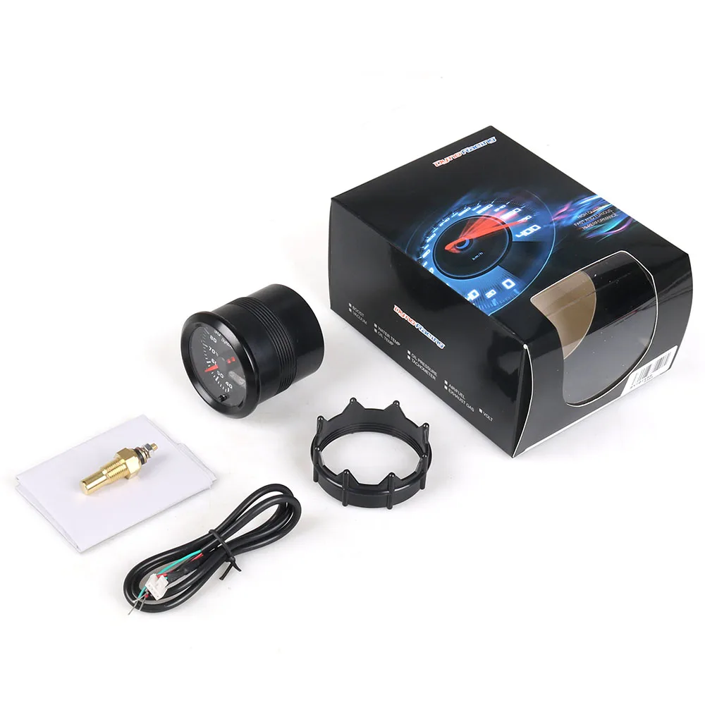 Dynoracing medidor temperatura aceite 52 mm con pantalla dual - imagen 3