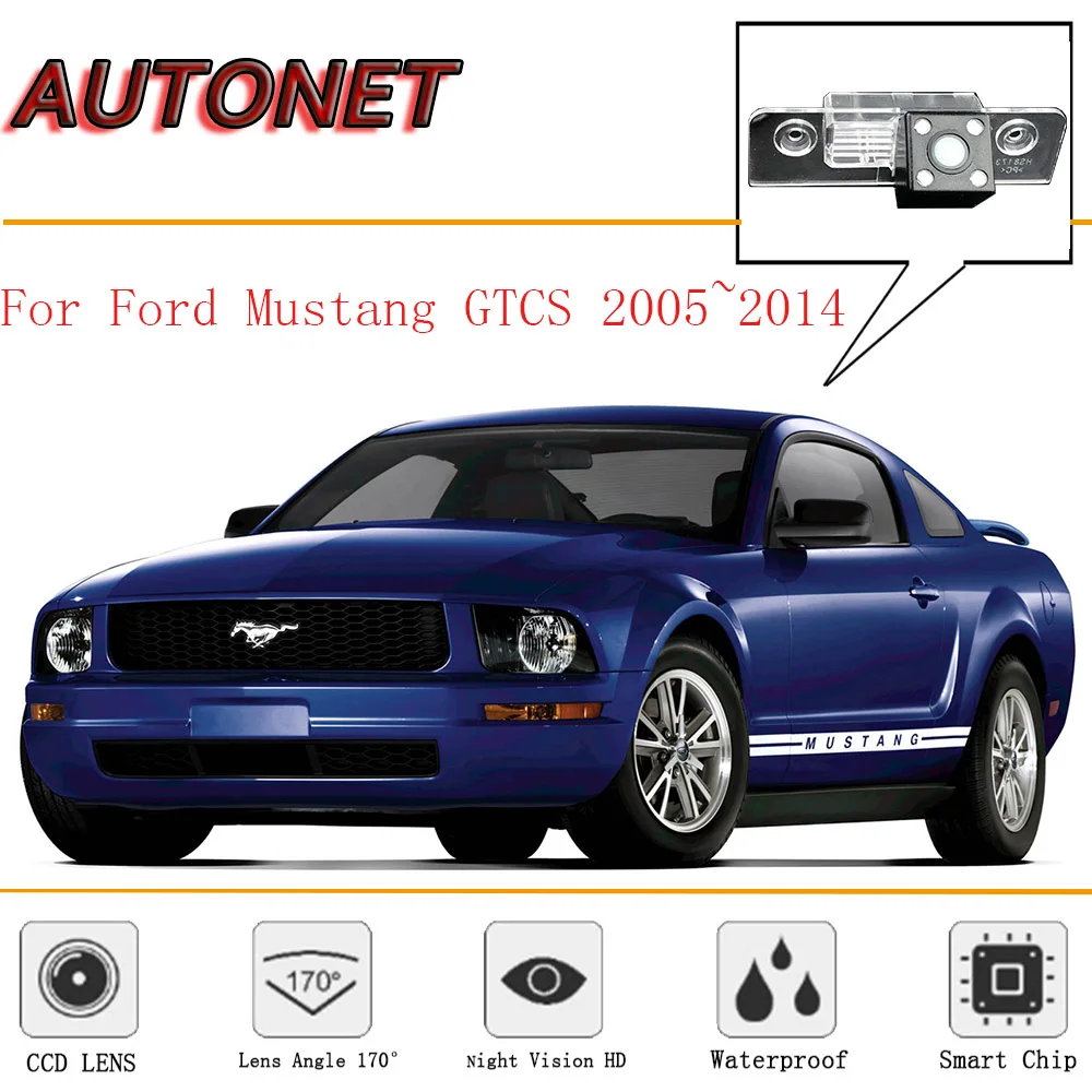 Cámara trasera AUTONET Ford Mustang GT/CS 2005-2014 Sensor CCD visión nocturna