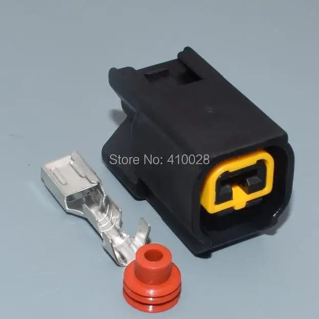 Conector hembra impermeable 1 pin vista frontal