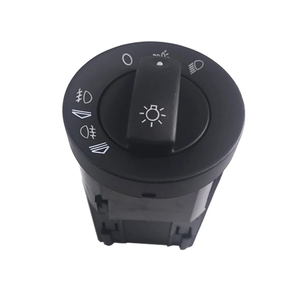 Conmutador negro de control de iluminación para vehículo