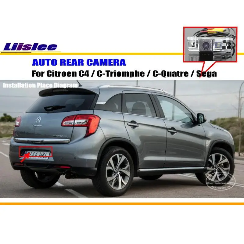 Cámara de visión trasera HD CCD Citroën C4 C-Triomphe 2004-2010