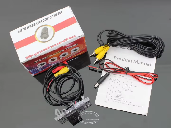 Contenido del kit de cámara de aparcamiento