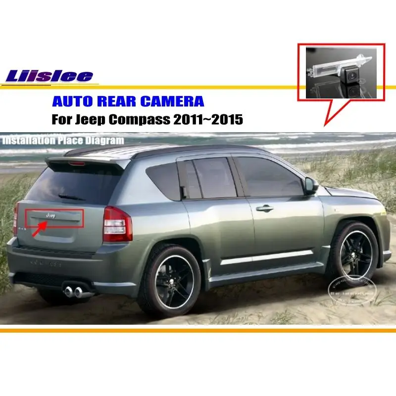 Cámara de visión trasera de aparcamiento para Jeep Compass 2011-2015