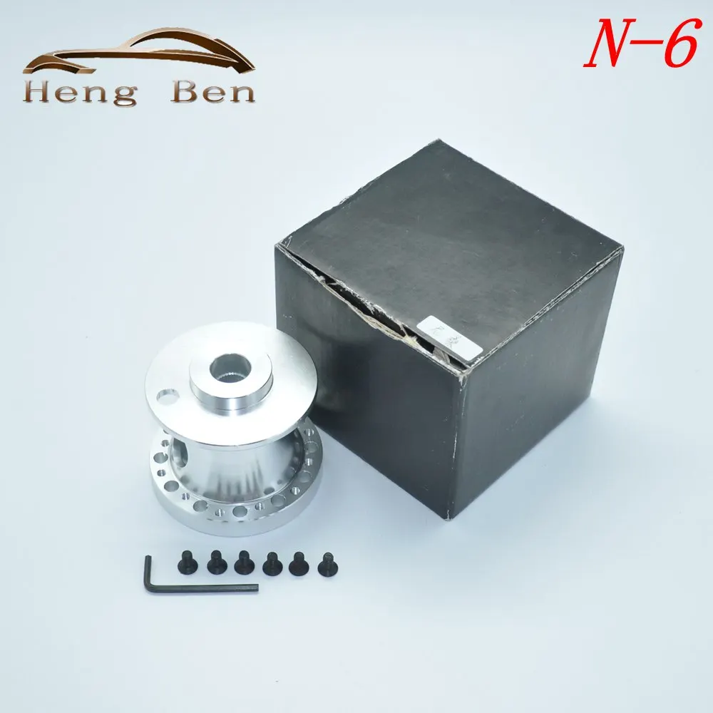 Racing N-6 adaptador volante billet aluminio cromado