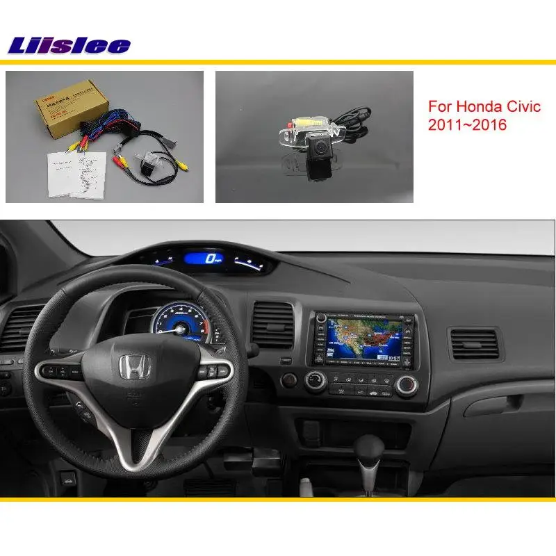 Cámara marcha atrás HD CCD Honda Civic FB 2011-2016 con kit instalación