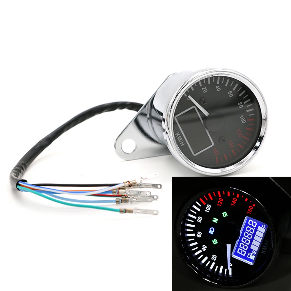 Velocímetro LCD multifunción para Honda y Yamaha - Odómetro, indicador combustible - imagen 3