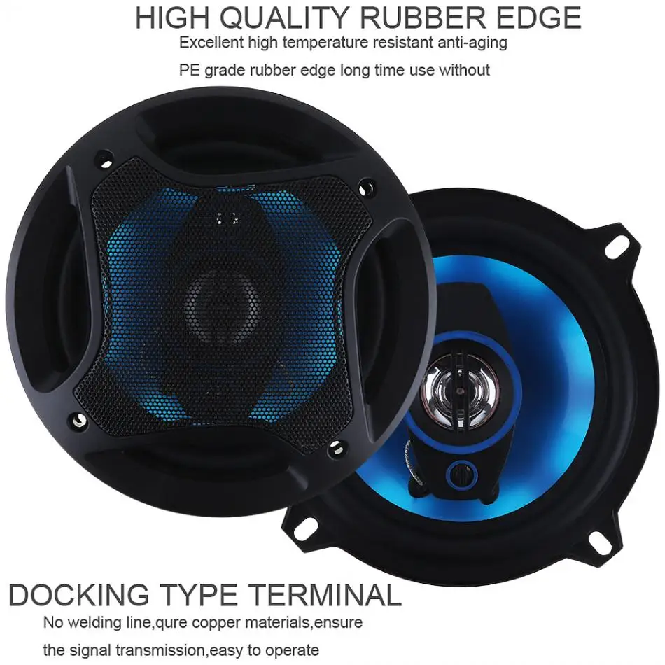 Altavoces 3 vías Hifi 5 pulgadas 150W rango completo para coche - imagen 2