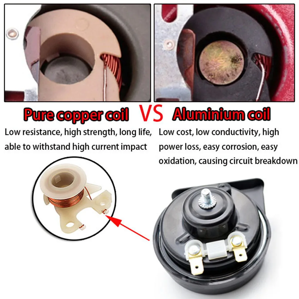 Caracol cuerno para Kia Sportage SL QL 2010, 2011, 2012, 2013, 2014, 2015, 2016, 2017, 2018, 2019, 2020 de doble paso bocinas resistentes al agua - imagen 4