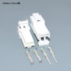 Shhworldsea 7123-8326 conector de piloto trasero 2 pines macho-hembra
