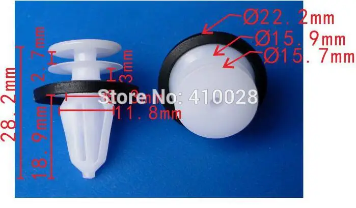 Clip Shhworldsea para embellecedor de puerta Ford W713297-S300