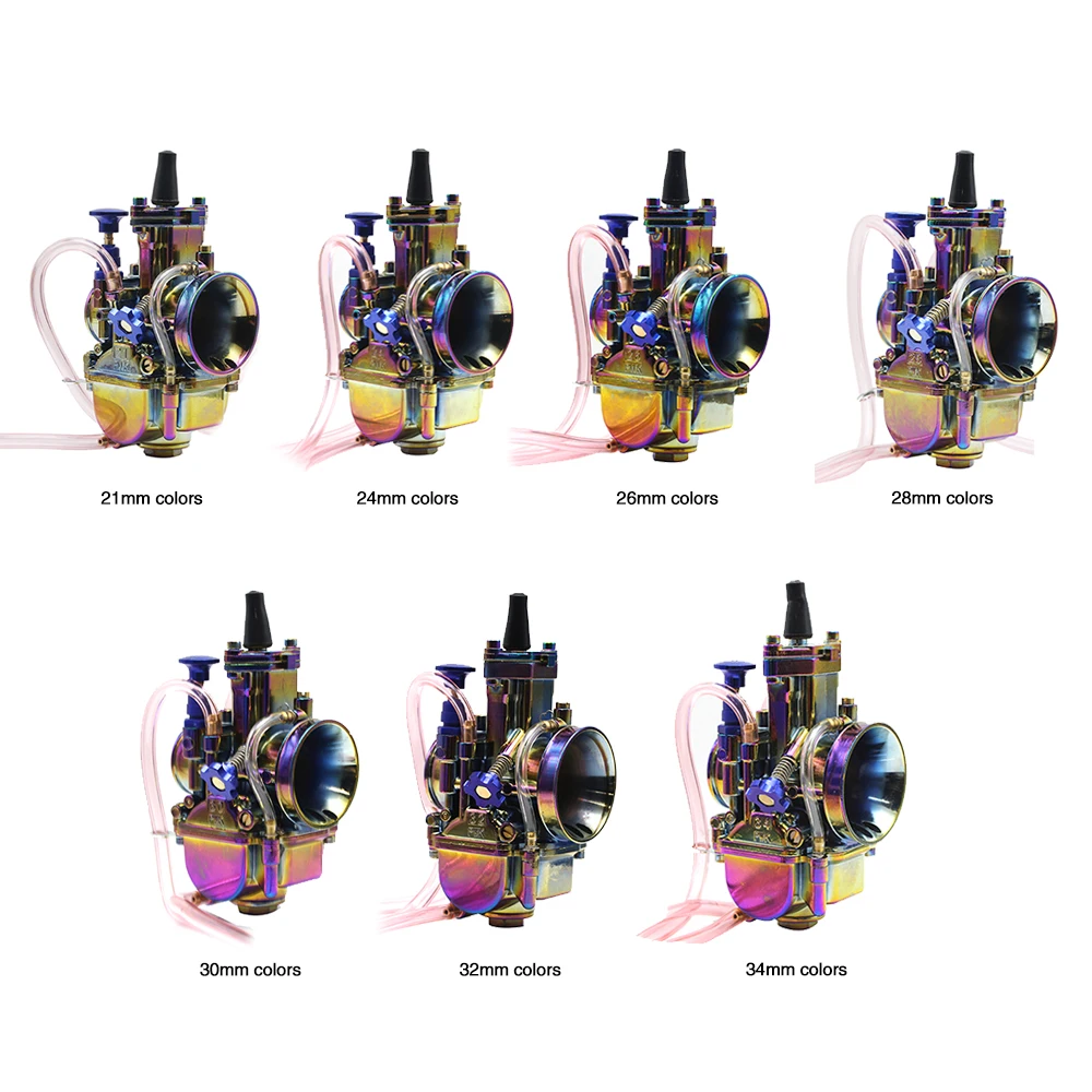 Carburador PWK ZSDTRP 24-34 mm con power jet para moto 4T y quad - imagen 2