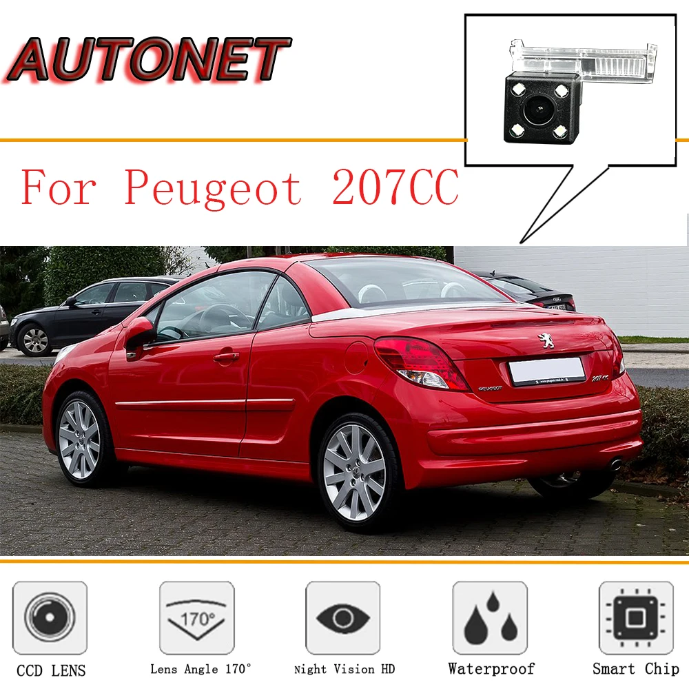 AUTONET cámara marcha atrás Peugeot 207 CC – visión nocturna