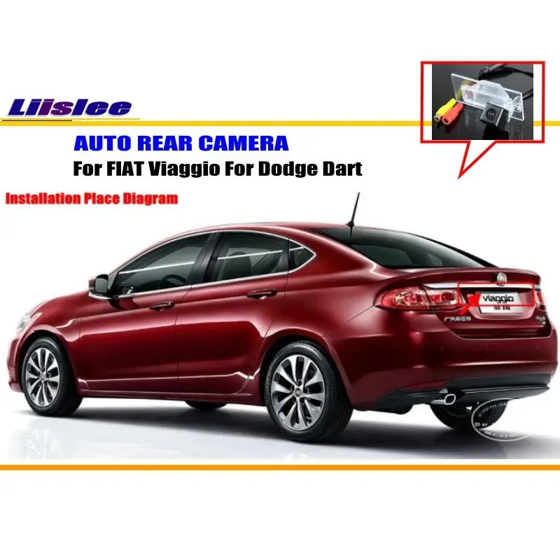 Cámara de visión trasera RCA HD CCD para FIAT Viaggio 2012-2015